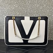 Valentino Garavani Viva Superstar Medium Bag Black White 37x26x2cm - 1