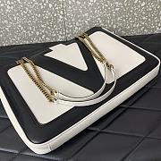 Valentino Garavani Viva Superstar Medium Bag Black White 37x26x2cm - 6