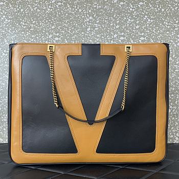 Valentino Garavani Viva Superstar Bag Black Brown 45x35x3cm