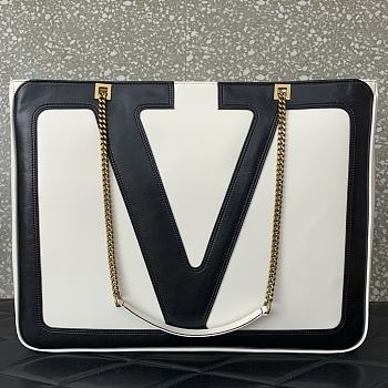 Valentino Garavani Viva Superstar Bag Black White 45x35x3cm