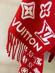 Louis Vuitton LV Red Scarf 34x220cm - 5