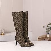 Fendi Fendace FF Jacquard Boots - 1