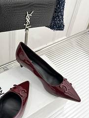 Celine Red Wine Heel 5cm - 5