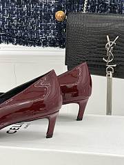 Celine Red Wine Heel 5cm - 4