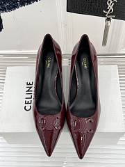 Celine Red Wine Heel 5cm - 3