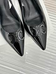 Celine Alma Triomphe Slingback Patent Black 5cm - 5