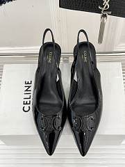 Celine Alma Triomphe Slingback Patent Black 5cm - 4