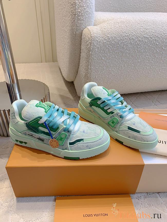 Louis Vuitton LV Green Trainer Sneaker 02 - 1