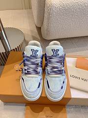 Louis Vuitton LV Blue Trainer Sneaker - 4