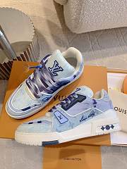 Louis Vuitton LV Blue Trainer Sneaker - 2