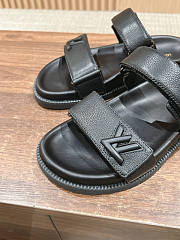 Louis Vuitton LV Full Black Sandal - 5