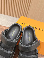 Louis Vuitton LV Full Black Sandal - 2