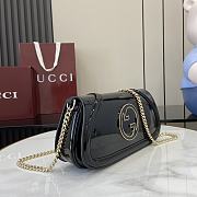 Gucci Blondie Small Shoulder Bag Black Patent 29.5x12.5x7cm - 6