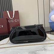 Gucci Blondie Small Shoulder Bag Black Patent 29.5x12.5x7cm - 5