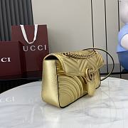 Gucci GG Marmont Small Gold Shoulder Bag 26x15x7cm - 6