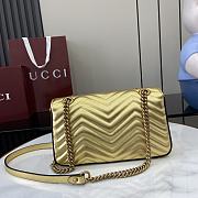 Gucci GG Marmont Small Gold Shoulder Bag 26x15x7cm - 5