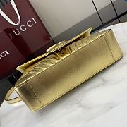 Gucci GG Marmont Small Gold Shoulder Bag 26x15x7cm - 4