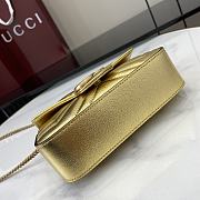 Gucci GG Marmont Matelasse Super Mini Bag Gold 16.5x10x5cm - 4