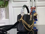 Louis Vuitton LV Capucines Mini Bag Black Taurillon 21x13.6x8cm - 5