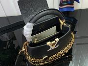 Louis Vuitton LV Capucines Mini Bag Black Taurillon 21x13.6x8cm - 3