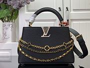 Louis Vuitton LV Capucines BB Bag Black Taurillon 27x17.3x9cm - 1