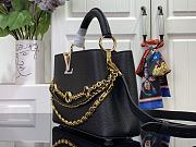 Louis Vuitton LV Capucines BB Bag Black Taurillon 27x17.3x9cm - 5