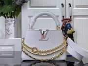 Louis Vuitton LV Capucines Mini Bag White Taurillon 21x13.6x8cm - 1