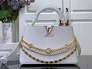 Louis Vuitton LV Capucines BB Bag White Taurillon 27x17.3x9cm - 1