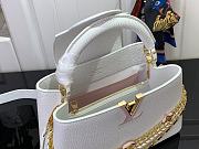 Louis Vuitton LV Capucines BB Bag White Taurillon 27x17.3x9cm - 3