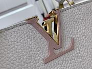 Louis Vuitton LV Capucines BB Bag White Taurillon 27x17.3x9cm - 2