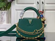 Louis Vuitton LV Capucines Mini Bag Green Taurillon 21x13.6x8cm - 1