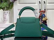 Louis Vuitton LV Capucines Mini Bag Green Taurillon 21x13.6x8cm - 2