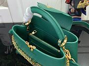 Louis Vuitton LV Capucines BB Bag Green Taurillon 27x17.3x9cm - 3