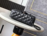 Chanel Top Handle Bag Black Lambskin 20x12.5x6cm - 5