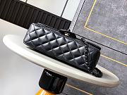 Chanel Top Handle Bag Black Lambskin 23cm - 5