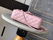 Chanel Top Handle Bag Pink Lambskin 23cm - 5