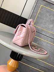 Chanel Top Handle Bag Pink Lambskin 23cm - 2