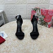 Dolce & Gabbana DG Fabric Black Heel Sandal 10.5cm - 3