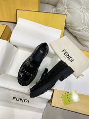 Fendi Filo Black Leather Loafer - 4