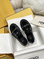 Fendi Filo Black Leather Loafer - 3