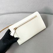 Prada Wallet Chain White Patent Mini Bag 20x11.5cm - 2