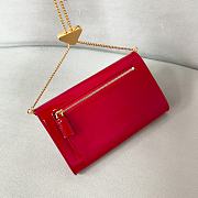 Prada Wallet Chain Red Patent Mini Bag 20x11.5cm - 2