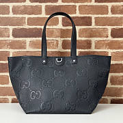 Gucci Medium Jumbo GG Tote Black Bag 30x29x25cm - 1