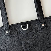 Gucci Medium Jumbo GG Tote Black Bag 30x29x25cm - 5