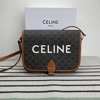 Celine Folco Triomphe Brown Bag 31x24x9cm