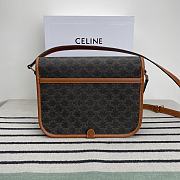 Celine Folco Triomphe Brown Bag 31x24x9cm - 5