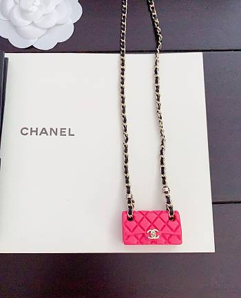 Chanel Necklace Cruise Bag Matelasse Pink