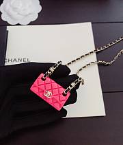 Chanel Necklace Cruise Bag Matelasse Pink - 4