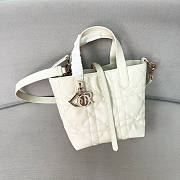 Dior Small Toujours Vertical Tote Bag Latte 16x18x12cm - 1