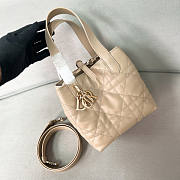 Dior Small Toujours Vertical Tote Bag Beige 16x18x12cm - 2